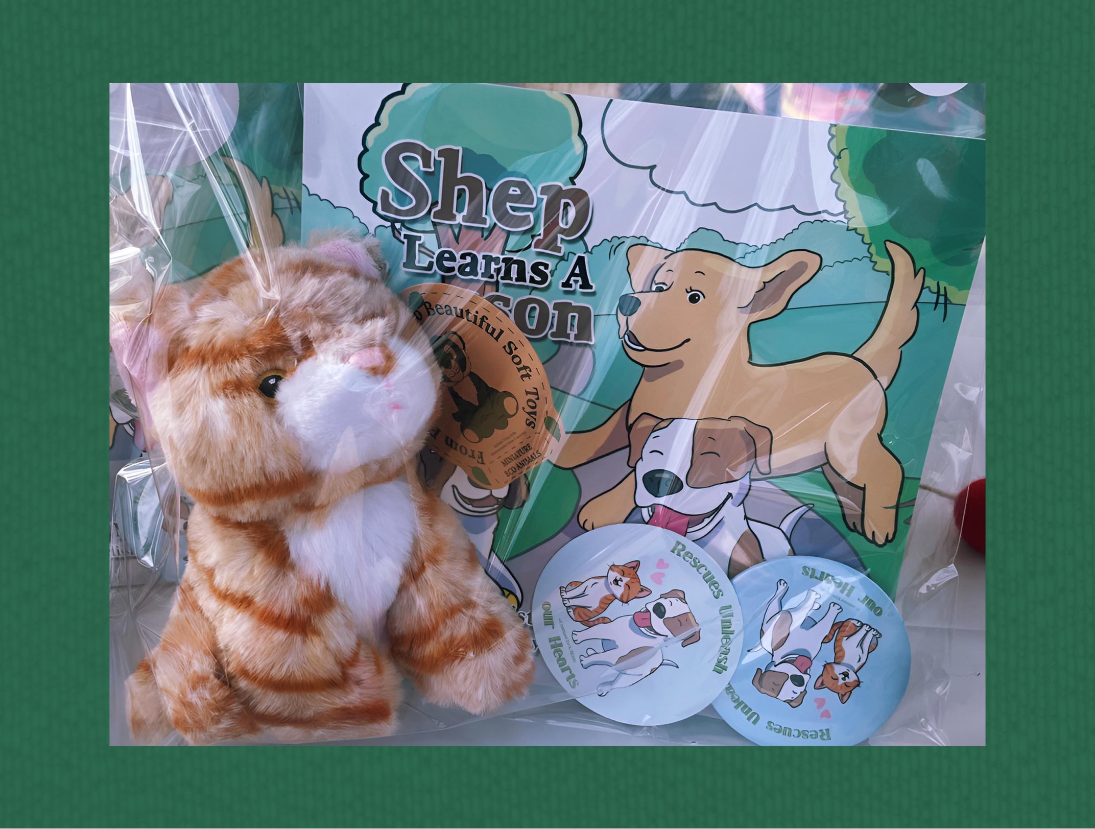 Book, Button & Story Stuffie Bundle